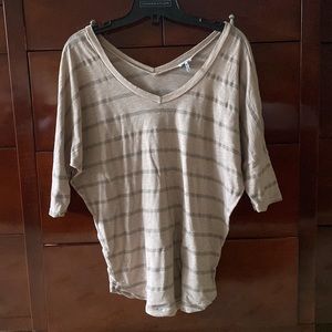 Splendid cotton top, tone on tone stripe